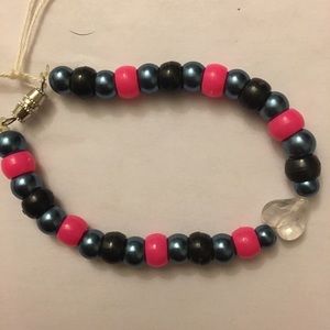 This bracelet is made of string